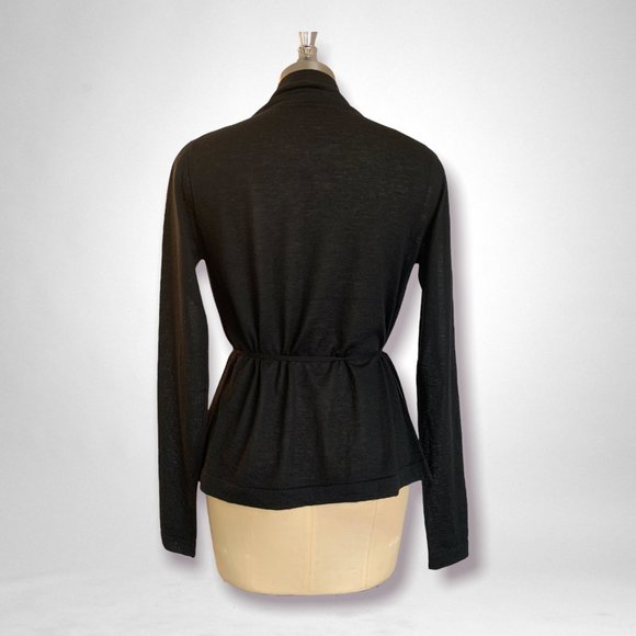 100% Cashmere superfine sweater, Size 2, Black - Picture 2 of 2